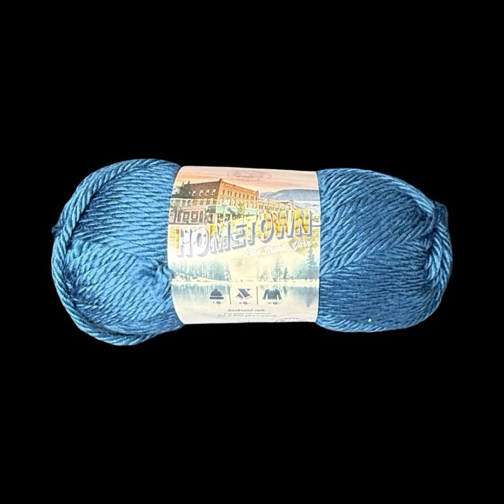 Lion Brand Yarn HOMETOWN Athens Blue Sky Super 5oz/81yd